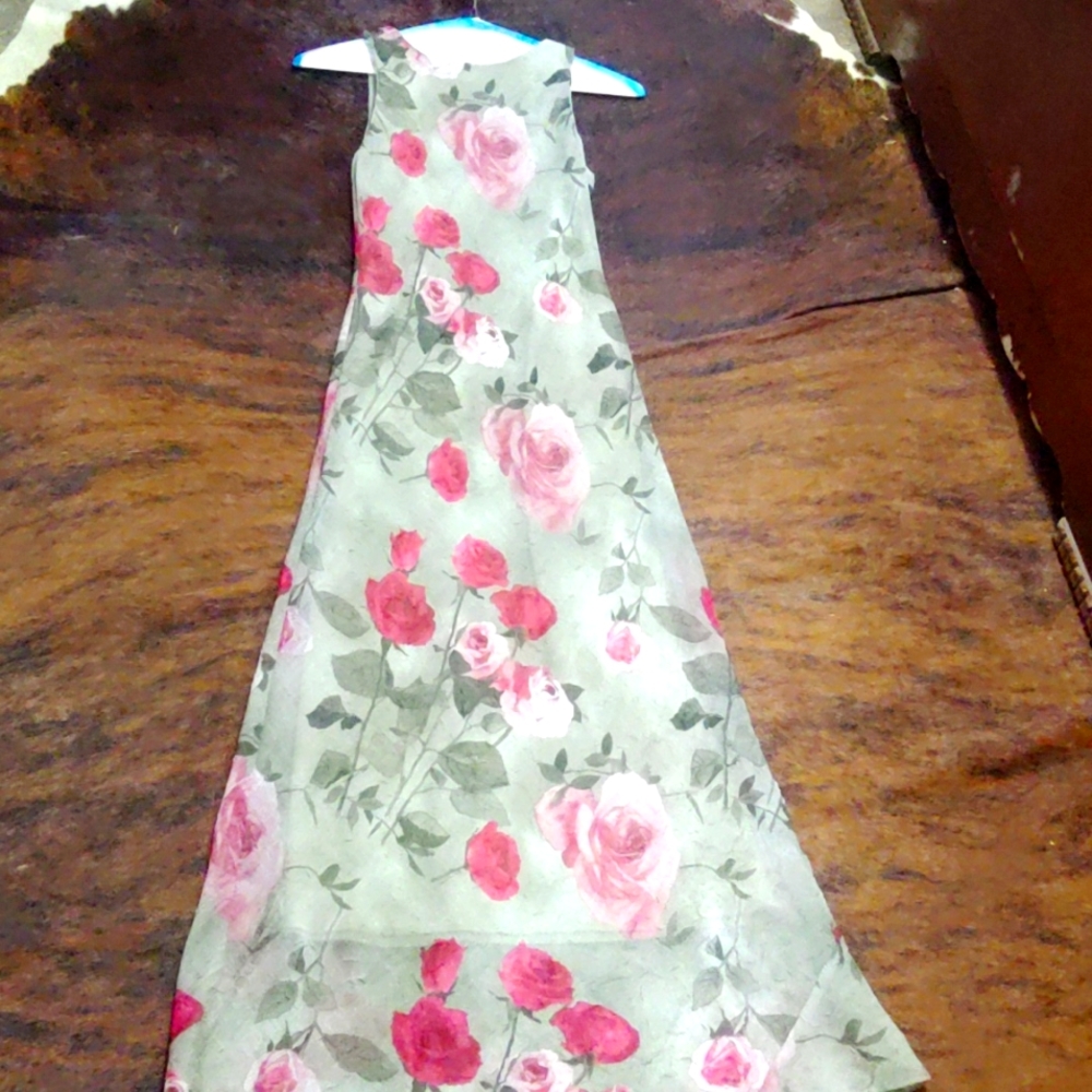 A floral maxi dress